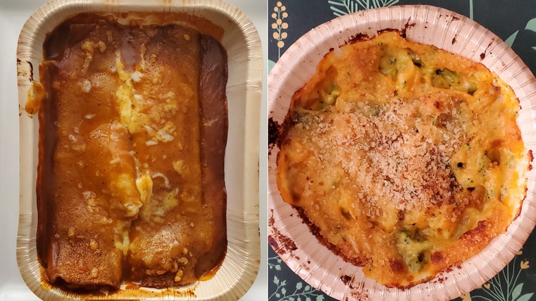 Amy's Kitchen cheese enchilada and broccoli cheddar bake