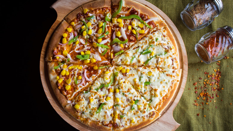 green chile pizza