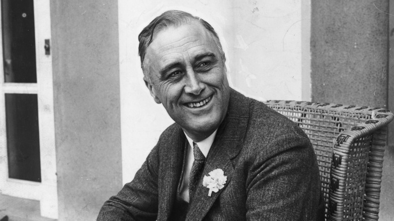 Franklin D. Roosevelt smiling