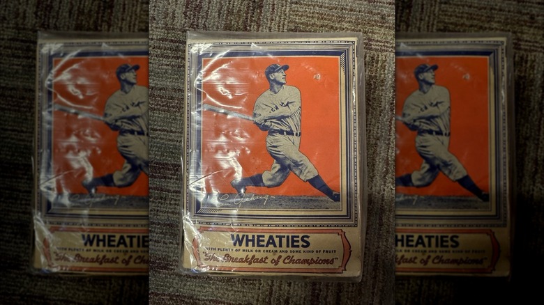 Original Lou Gehrig Wheaties cereal box