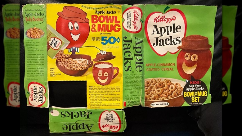 Vintage Apple Jacks Cereal Box from 1967
