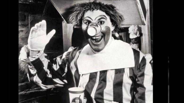 Willard Scott playing Ronald McDonald in a 1963 television commercial