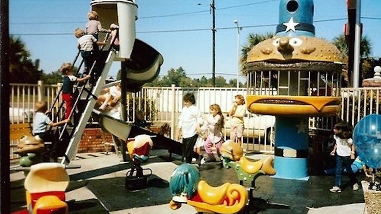 A McDonald's playground in the 1980s