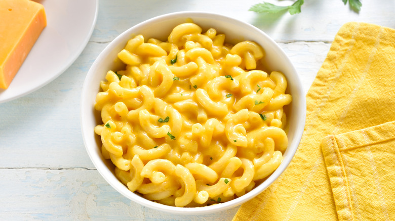 Bowl of macaroni and cheese