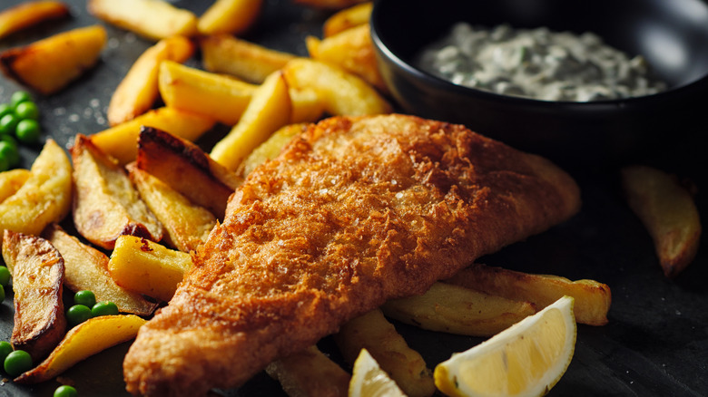 fried fish french fries