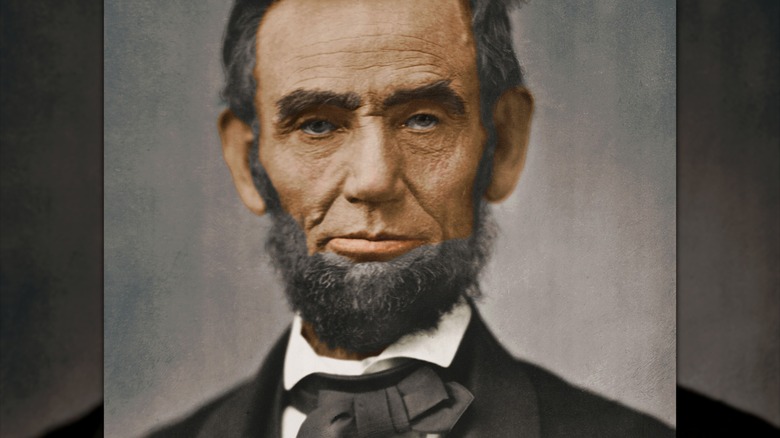 Portrait photo of Abraham Lincoln