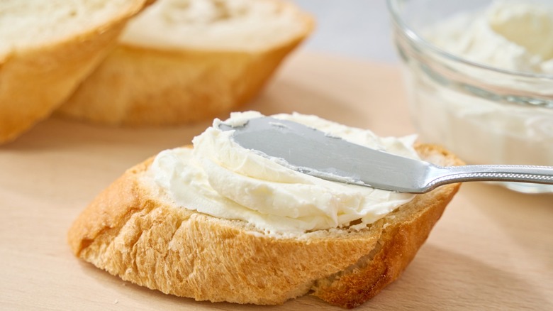 Stick of butter on a wrapper