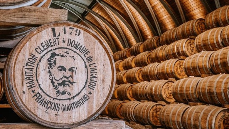 Rum casks in Martinique