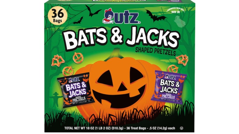 Utz Bats and Jacks Shaped Halloween Pretzels