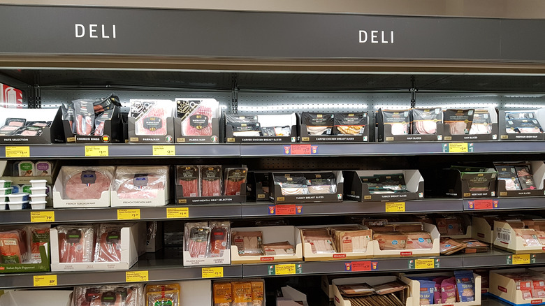 Deli selections from an ALDI grocery store