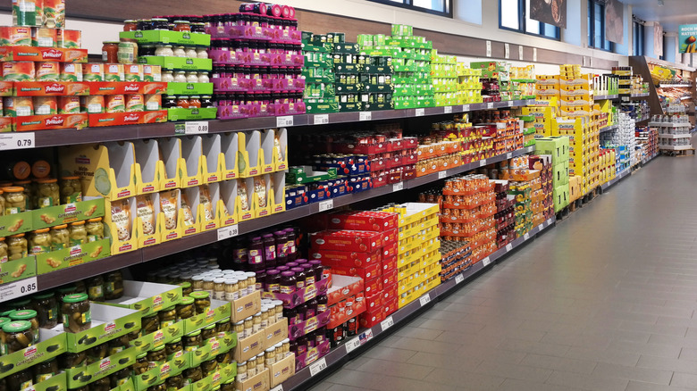 Aldi shelves