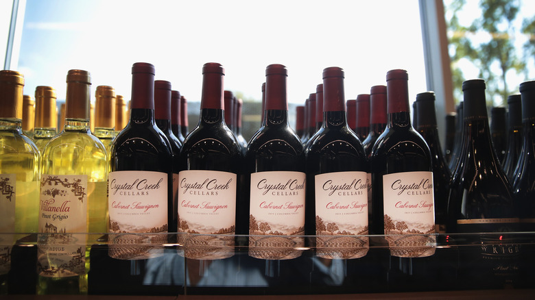 Aldi wine on shelf