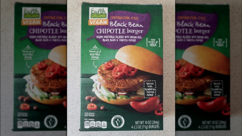 Earth Grown Vegan Black Bean Chipotle Burgers