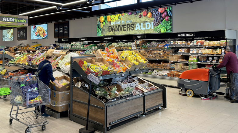 interior of Aldi