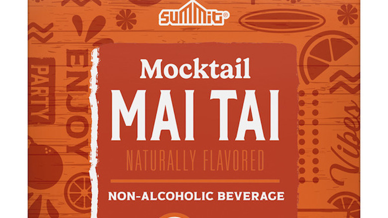 Exterior packing of Summit Mai Tai Mocktails available at Aldi
