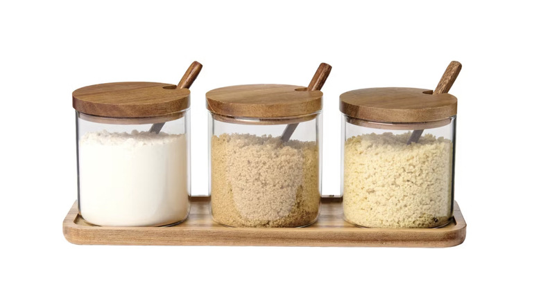 Crofton 3-Pack Glass Spice Cellars from Aldi