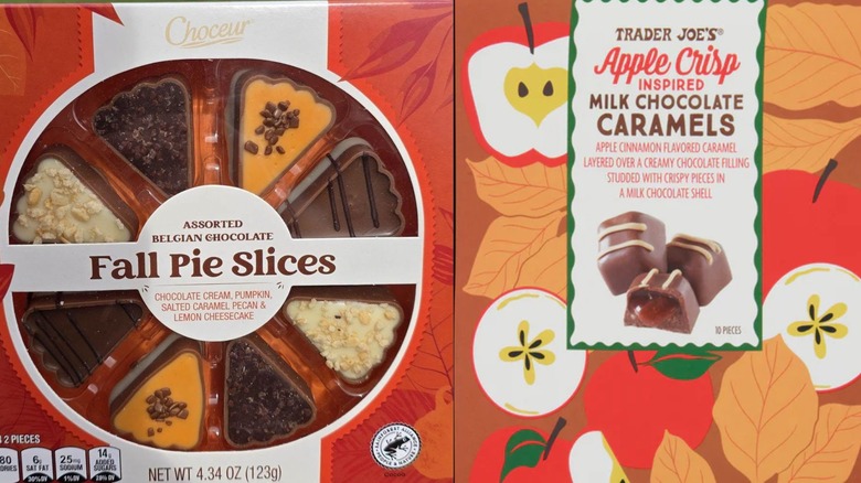 Aldi Choceur Fall Pie Slices and Trader Joe's Apple Crisp-Inspired Milk Chocolate Caramels