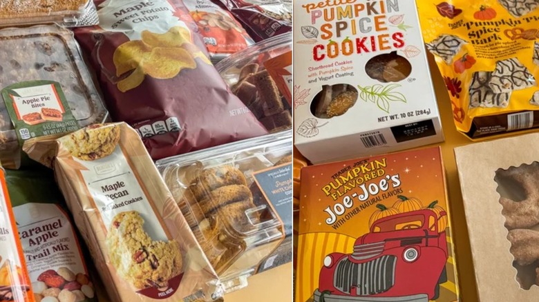 Aldi and Trader Joe's fall finds in same image