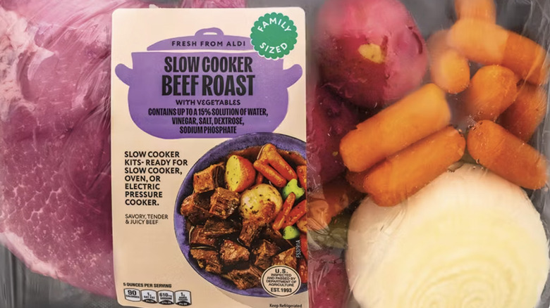 Aldi's slow cooker pot roast kit