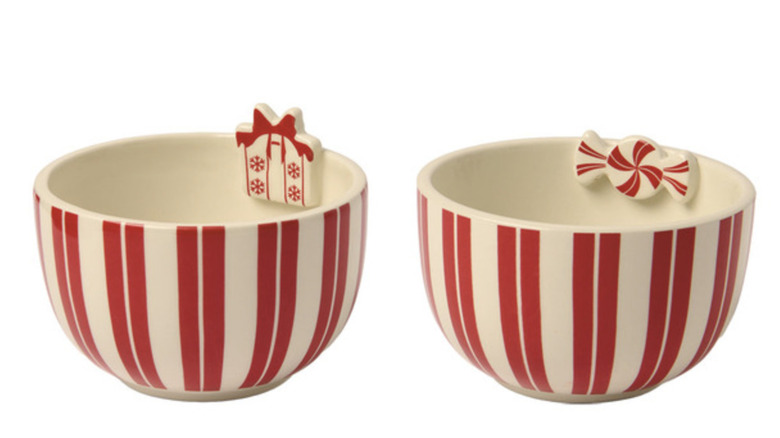 Aldi's Merry Moments candy cane bowls.