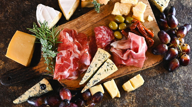Cheese and charcuterie board