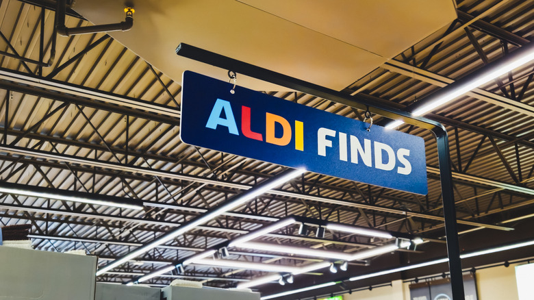 Entry to Aldi Finds section in store at Aldi.