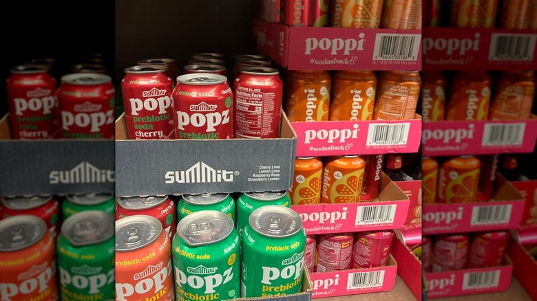 Popz and Poppi on the grocery store shelves