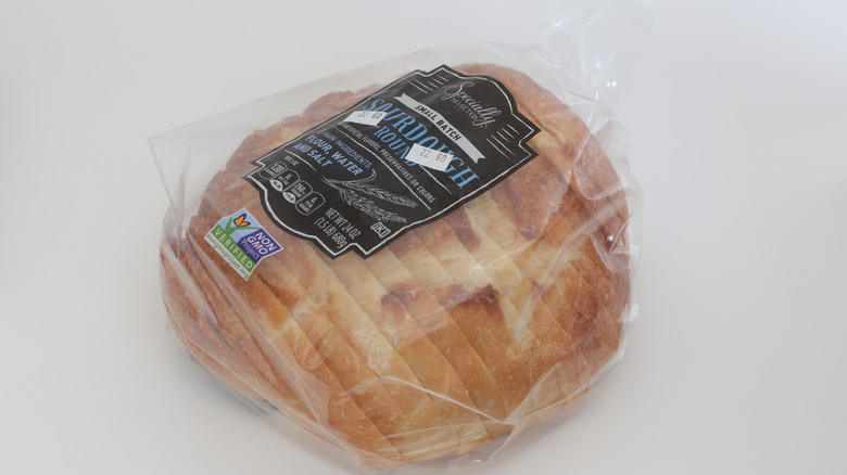 Aldi's Specially Selected small-batch sourdough round bread