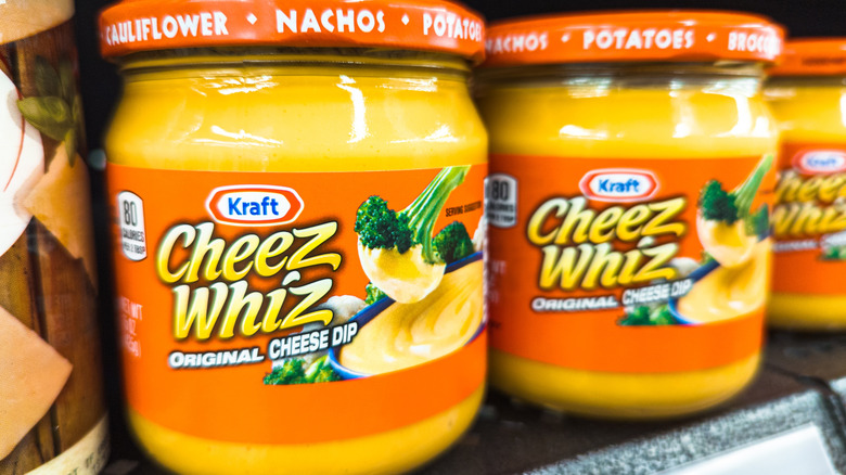 Jars of American Cheez Whiz