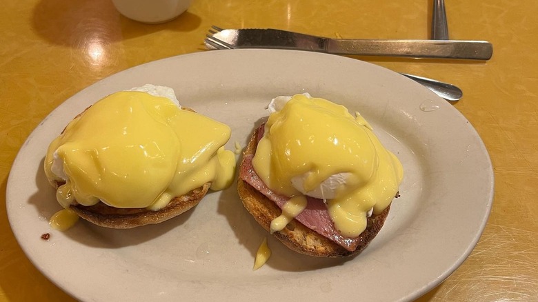 A plate of eggs Benedict from Al's Breakfast in Minneapolis
