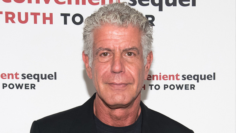 Anthony Bourdain smiling