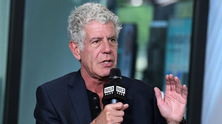 Anthony Bourdain speaking at event