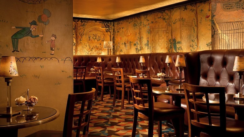 The interior of Bemelmans Bar in New York City