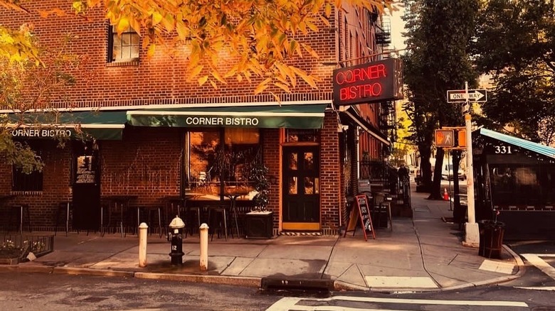 The exterior of Corner Bistro in New York City