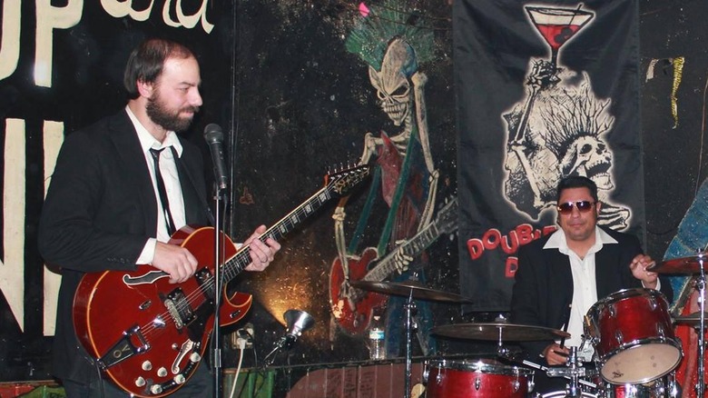 A band playing at the Double Down Saloon in Las Vegas