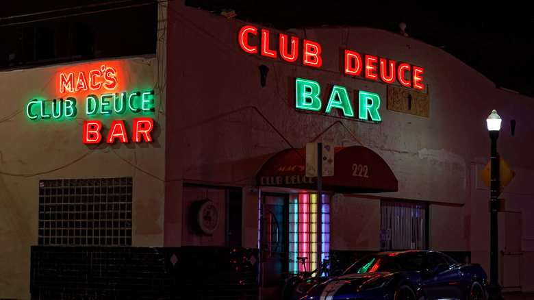 The exterior of Mac's Club Deuce in Miami