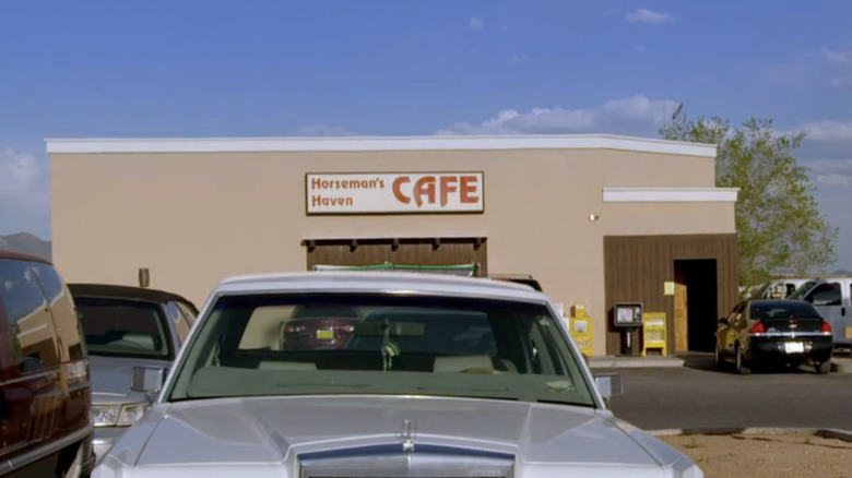 Exterior of Horseman's Haven Cafe