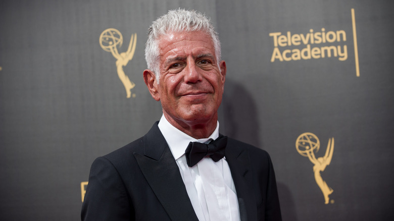 Anthony Bourdain at the Creative Arts Emmy Awards in Los Angeles