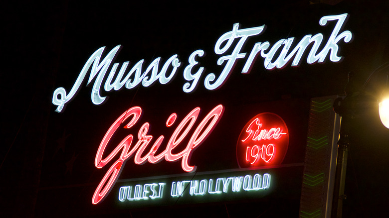 Musso & Frank Grill sign
