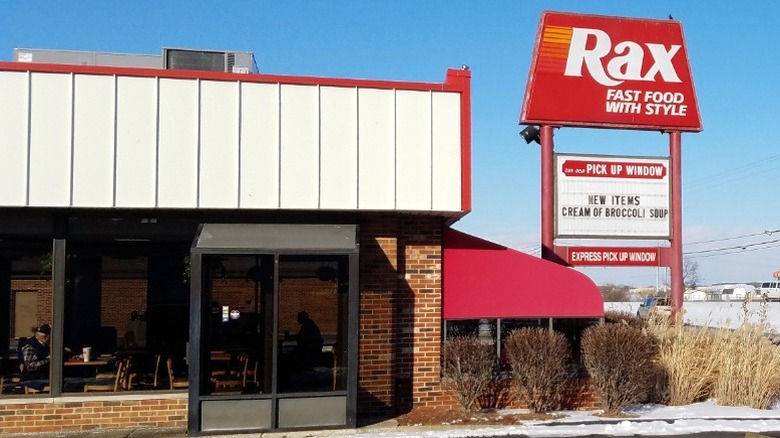 Exterior of Rax restaurant in Circleville, Ohio