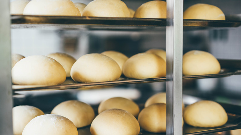 dough balls for loaves of bread