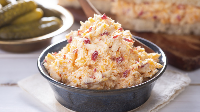 Bowl of pimento cheese
