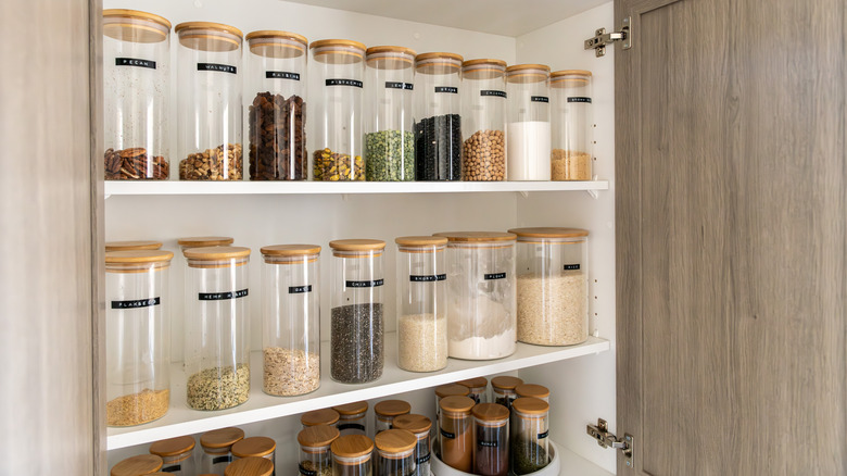 Pantry with jars