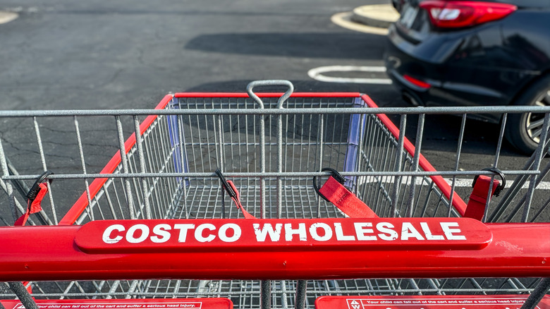 Costco cart in parking lot