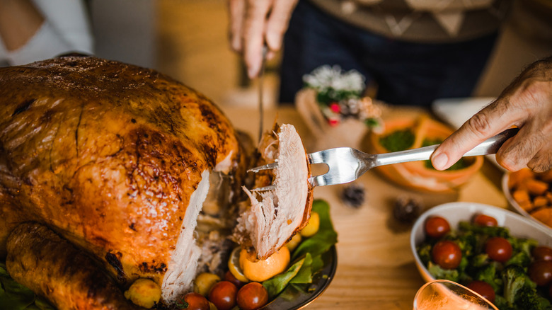 Carving white meat