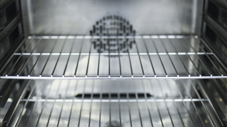 Inside of oven