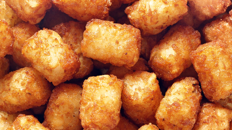 Close up of tater tots