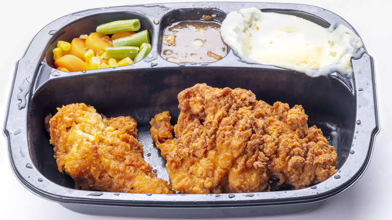 Microwaved TV dinner