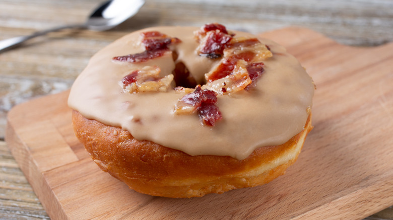 Bacon donut on board