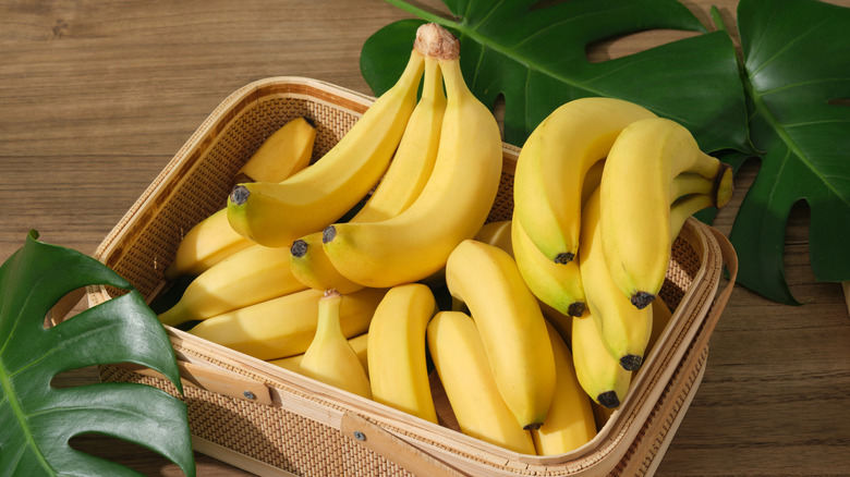 Bananas in a basket